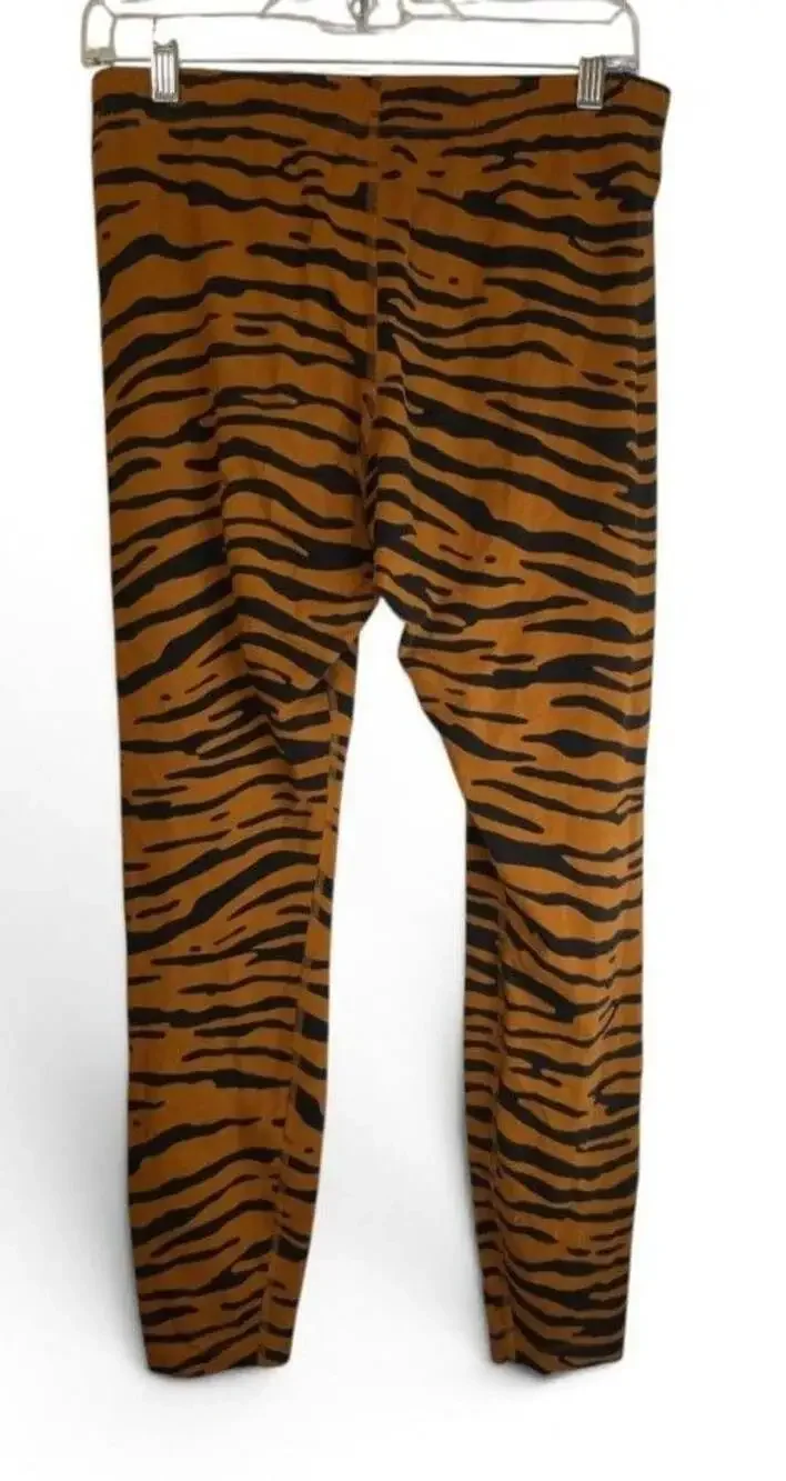 Nike Leggings Size L Brown Black Tiger Stripe Print Go tigers 🐅